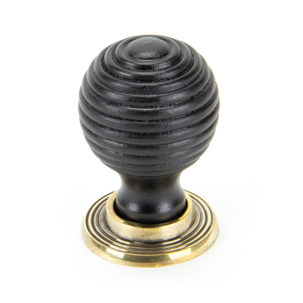 From The Anvil's Ebony Wooden Beehive Cabinet Knob