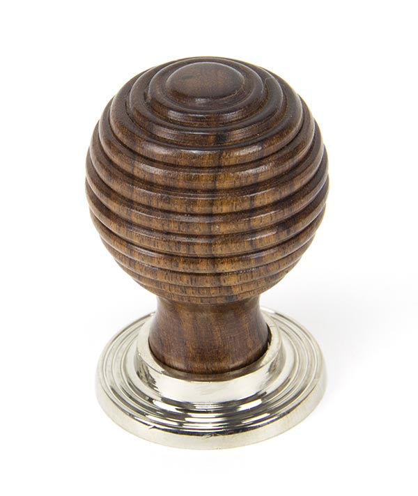 From The Anvil, Rosewood and PN Beehive Cabinet Knob 38mm, Cabinet Hardware, Cabinet Knobs