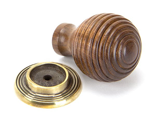 Rosewood and AB Beehive Cabinet Knob 38mm