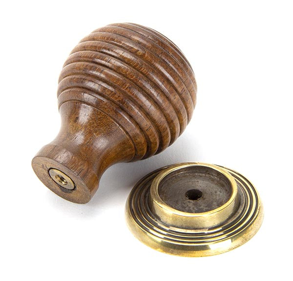 Rosewood and AB Beehive Cabinet Knob 38mm