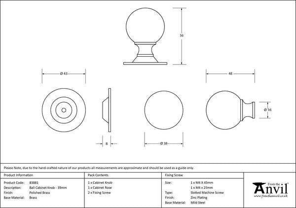 Ball Cabinet Knob by From The Anvil