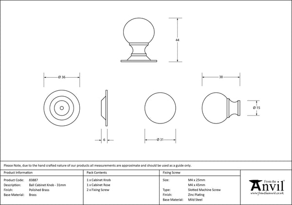 Ball Cabinet Knob by From The Anvil