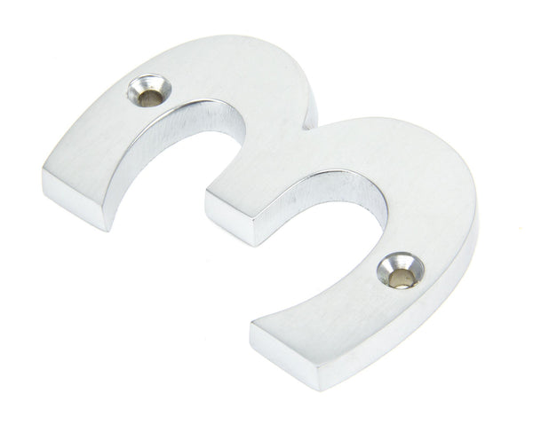 From The Anvil's Satin Chrome Satin Chrome Numeral