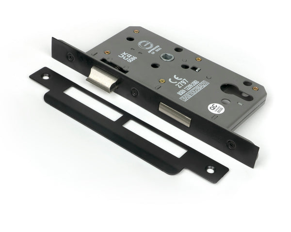 From The Anvil's Black 60mm Backset 72mm Centre Euro Sashlock