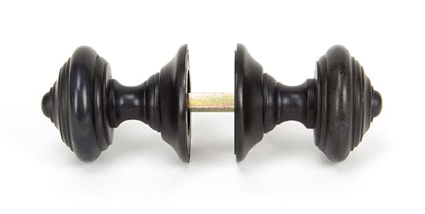 Aged Bronze Elmore Concealed Mortice Knob Set