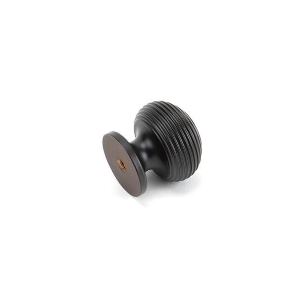 Aged Bronze Beehive Cabinet Knob 30mm