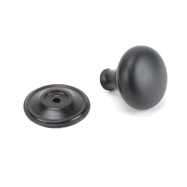 Aged Bronze Mushroom Cabinet Knob 38mm