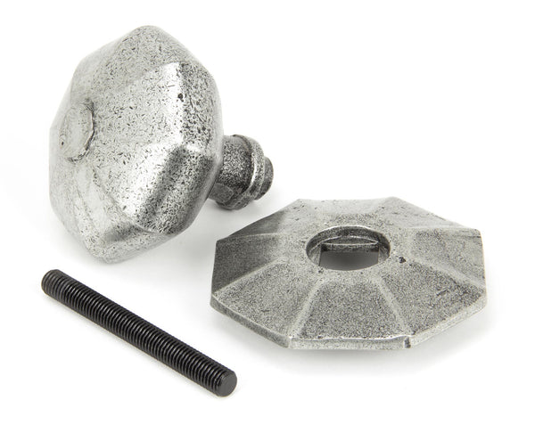 Octagonal Centre Door Knob by From The Anvil
