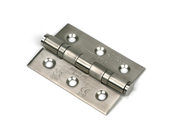 From The Anvil's Satin Stainless Steel Ball Bearing Butt Hinge (pair) SS