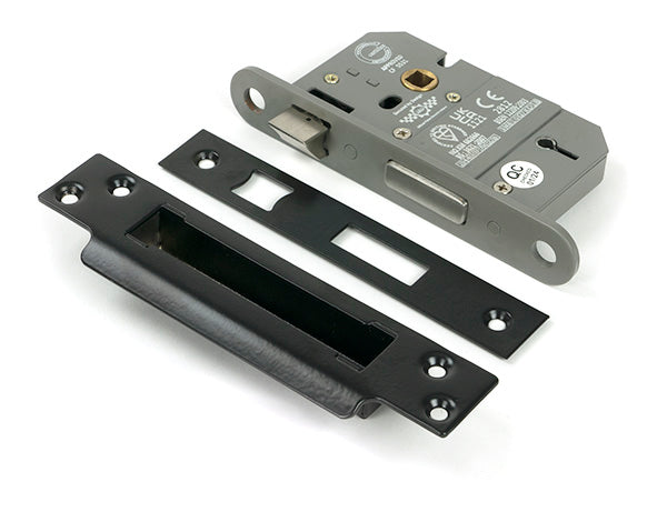 Black 2½" 5 Lever BS Sash Lock