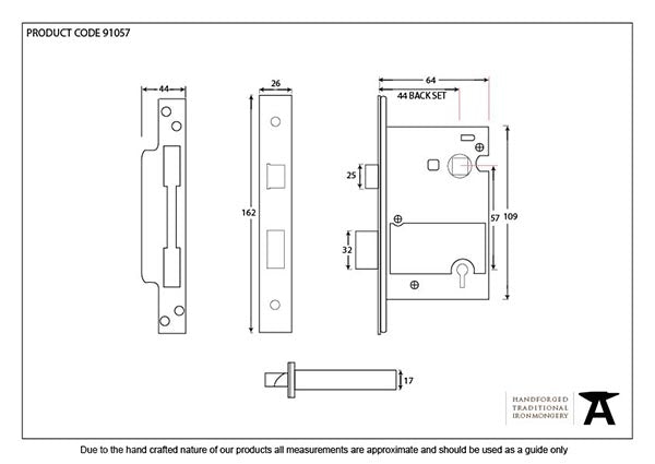 SSS 2½" 5 Lever Heavy Duty BS Sash Lock