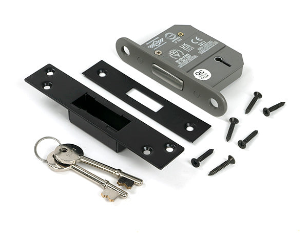 Black 2½" BS 5 Lever Deadlock