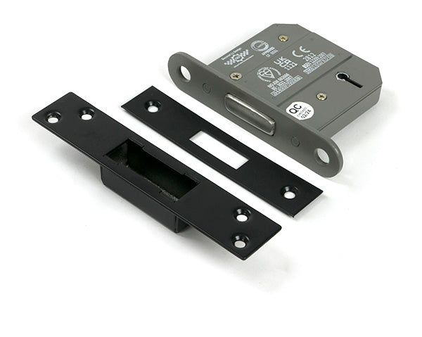 Black 3" BS 5 Lever Deadlock