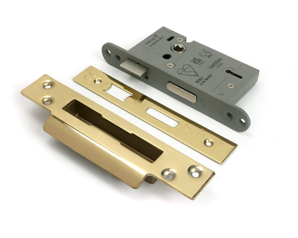 From The Anvil's PVD Brass 5 Lever BS Sash Lock