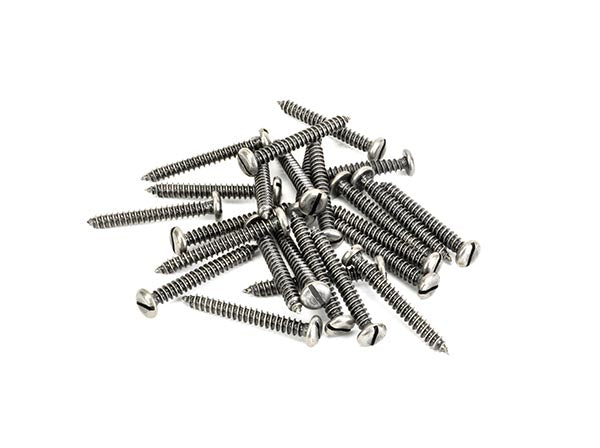 From The Anvil, 10x1½" Round Head Screws (25), Door Bolts & Chains, Screws & Bolts