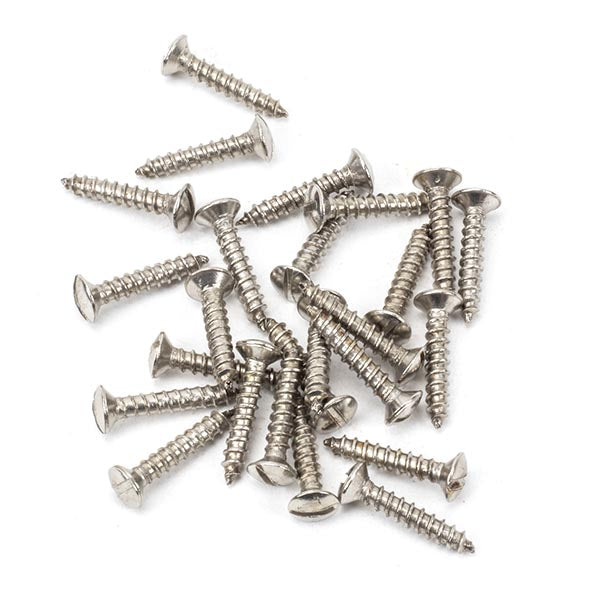 From The Anvil, Stainless Steel 6x¾" Countersunk Raised Head Screws (25), Door Bolts & Chains, Screws & Bolts