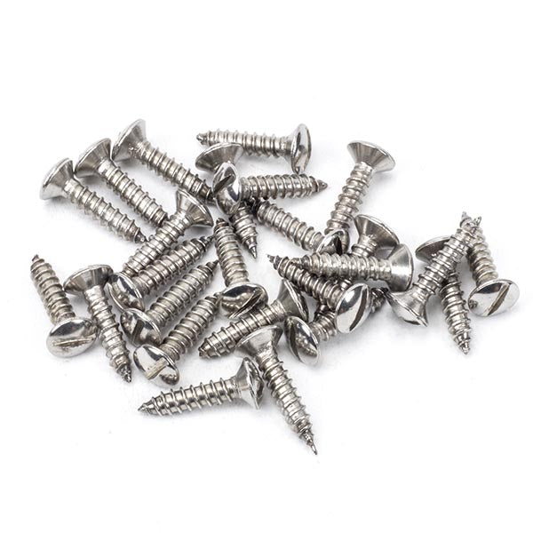 From The Anvil, Stainless Steel 8x¾" Countersunk Raised Head Screws (25), Door Bolts & Chains, Screws & Bolts