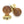 Rosewood & Polished Brass Beehive Mortice/Rim Knob Set