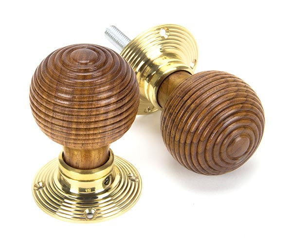 From The Anvil, Rosewood & Beehive Mortice/Rim Knob Set, Door Knobs, Mortice Knobs