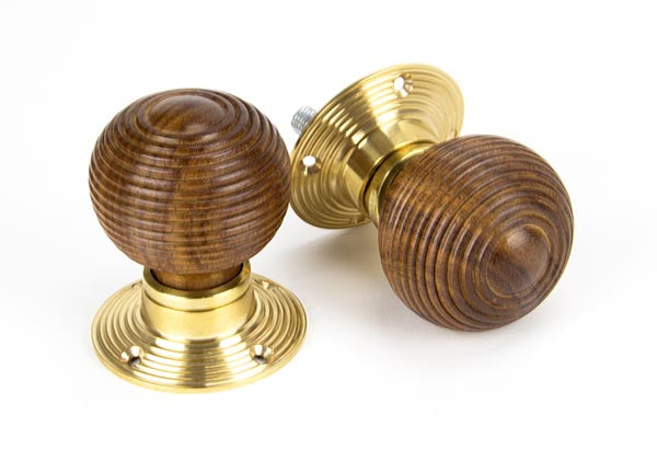 From The Anvil, Rosewood and PB Cottage Mortice/Rim Knob Set - Small, Door Knobs, Mortice Knobs