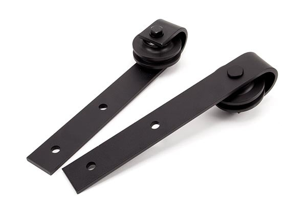 100kg Black Sliding Door Hardware Kit (2m Track)