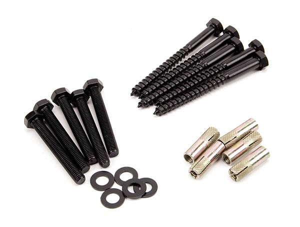 100kg Black Sliding Door Hardware Kit (2m Track)