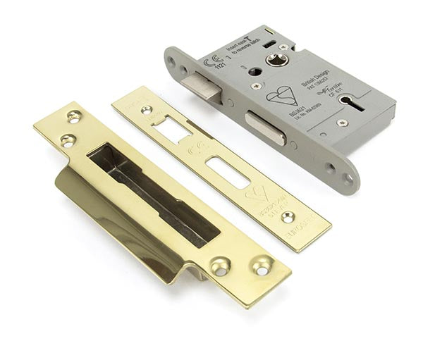 From The Anvil, PVD 3" Heavy Duty BS Sash Lock, Security Products, Sash Locks