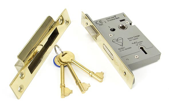 PVD 2½" BS Heavy Duty Sash Lock KA