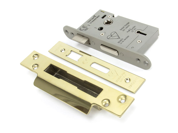From The Anvil's PVD Brass 5 Lever Heavy Duty BS Sash Lock KA