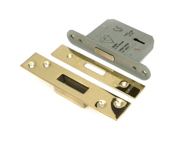From The Anvil's PVD Brass BS 5 Lever Deadlock KA