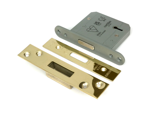 From The Anvil's PVD Brass BS 5 Lever Deadlock KA