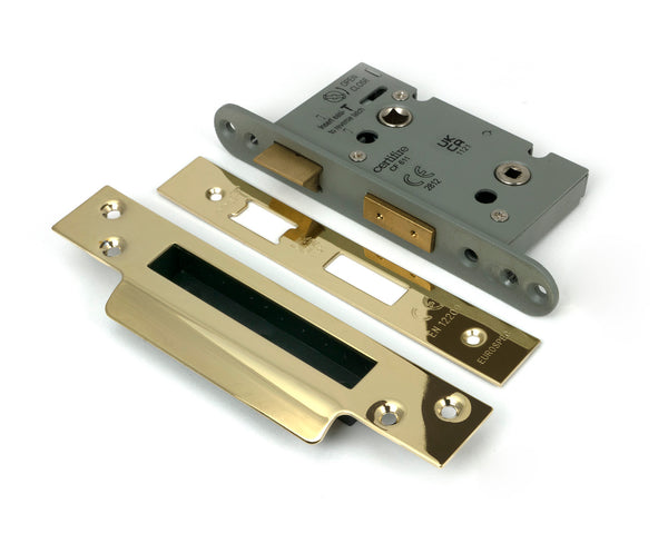 From The Anvil's PVD Brass Heavy Duty Bathroom Mortice Lock