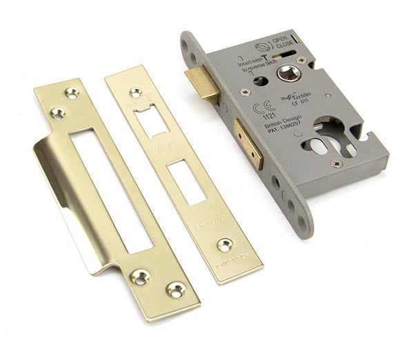 From The Anvil, PVD 2½" Euro Profile Sash Lock, Security Products, Euro Locks