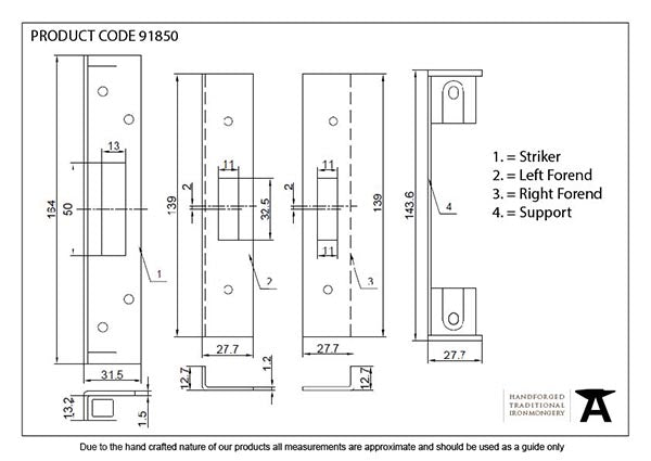 PVD ½" Euro Dead Lock Rebate Kit