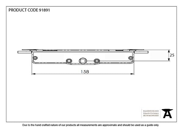 BZP Excal - Gearbox 25mm Backset (No Claws)