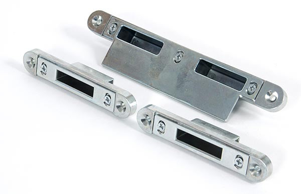 From The Anvil, Bright Zinc Plated Espag Keep Set - 57mm Door, Window Hardware, Multi-Point Locks