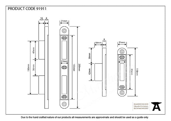 Bright Zinc Plated Espag Plain Keep Set