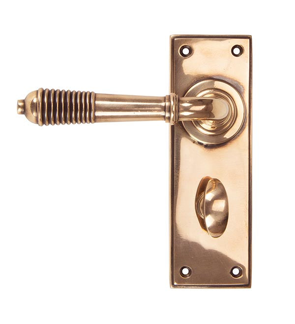 From The Anvil, Reeded Lever Bathroom Set, Door Handles, Lever Bathroom