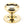 From The Anvil's Polished Brass Round Centre Door Knob