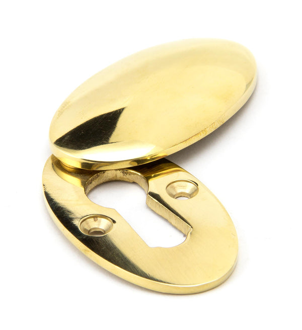 From The Anvil's Polished Brass Oval Escutcheon