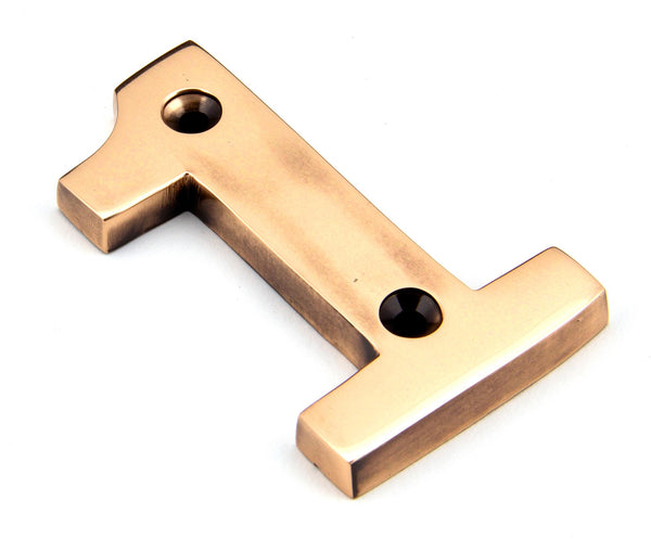 From The Anvil's Polished Bronze Polished Bronze Numeral