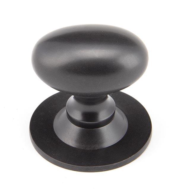 Aged Bronze Oval Cabinet Knob 40mm