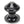 From The Anvil's Black Regency Centre Door Knob