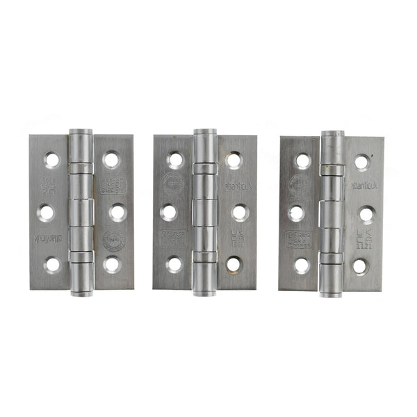 Atlantic CE Fire Rated Grade 7 Ball Bearing Hinges 3" x 2" x 2mm set of 3 by Atlantic Hardware
