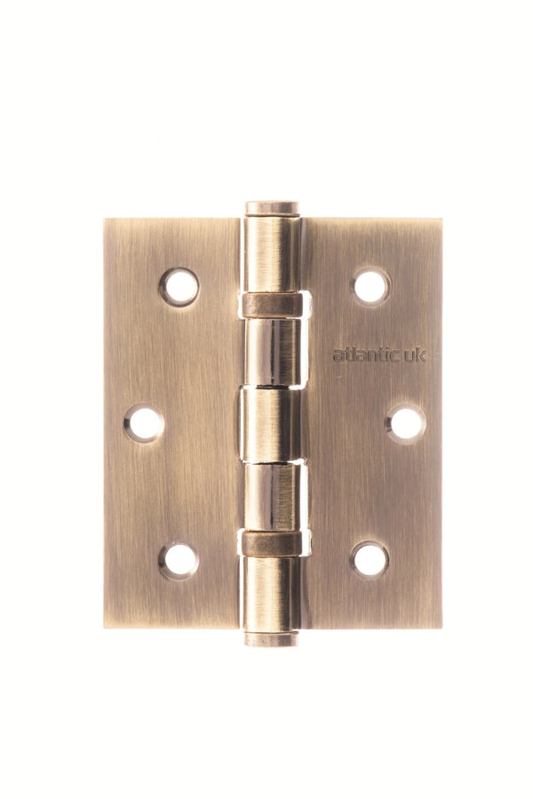Atlantic Ball Bearing Hinges 3" x 2.5" x 2.5mm - Antique Brass - 3" x 2.5" x 2.5mm