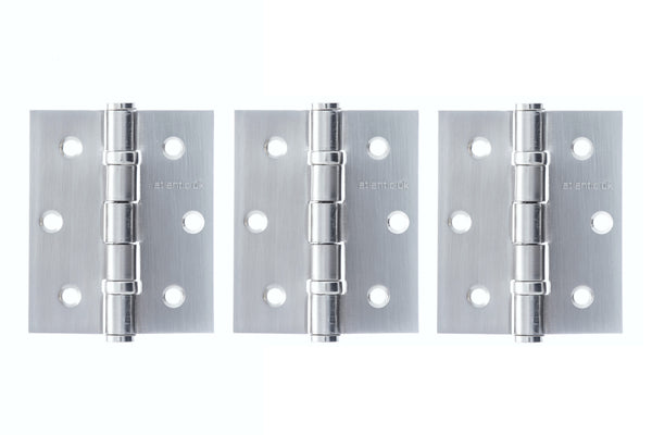 Atlantic Ball Bearing Hinges 3" x 2.5" x 2.5mm set of 3 by Atlantic Hardware