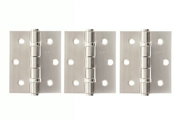 Atlantic Ball Bearing Hinges 3" x 2.5" x 2.5mm set of 3 by Atlantic Hardware
