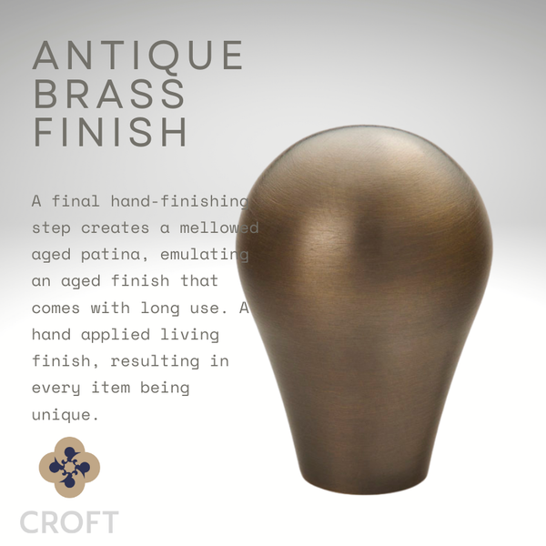 Croft - Zeppelin Mortice Knob Furniture on Raised Edge Covered Rose 1752COV57B