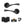 Eco Aqua Door Handle Pack (Latch Set - 2.5