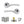 Eco Aqua Door Handle Pack (Latch Set - 2.5